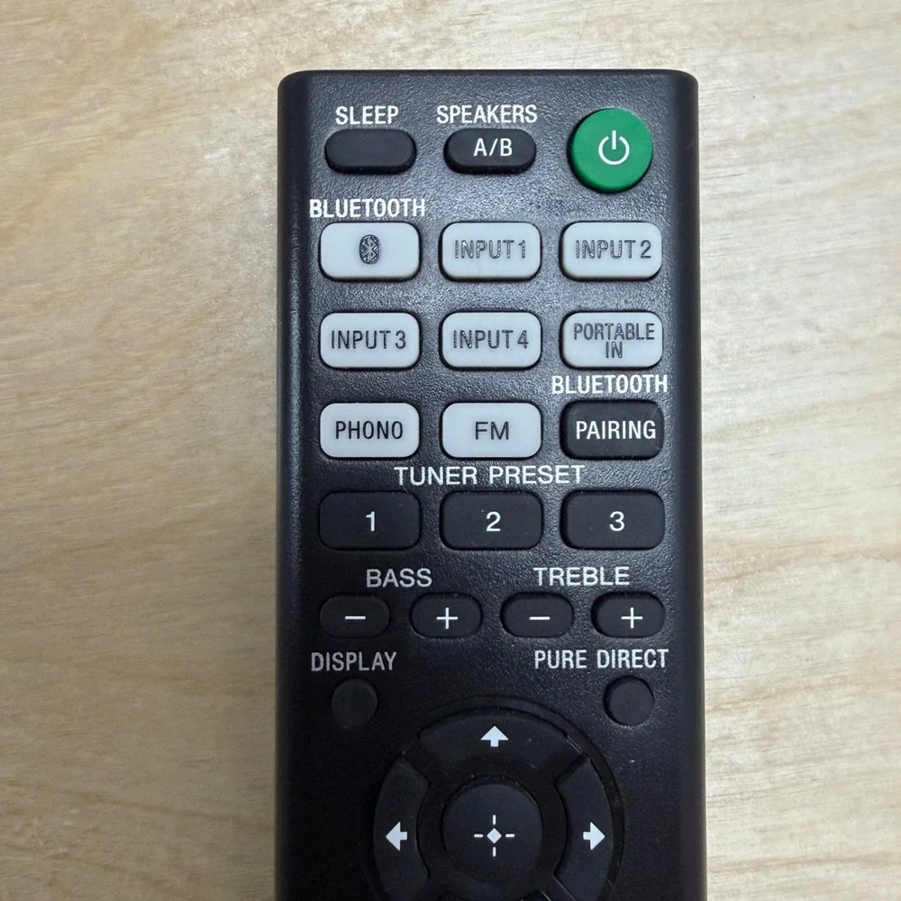Sony RMT-AA400U AV System Remote Control Bluetooth Pairing Black Genuine OEM